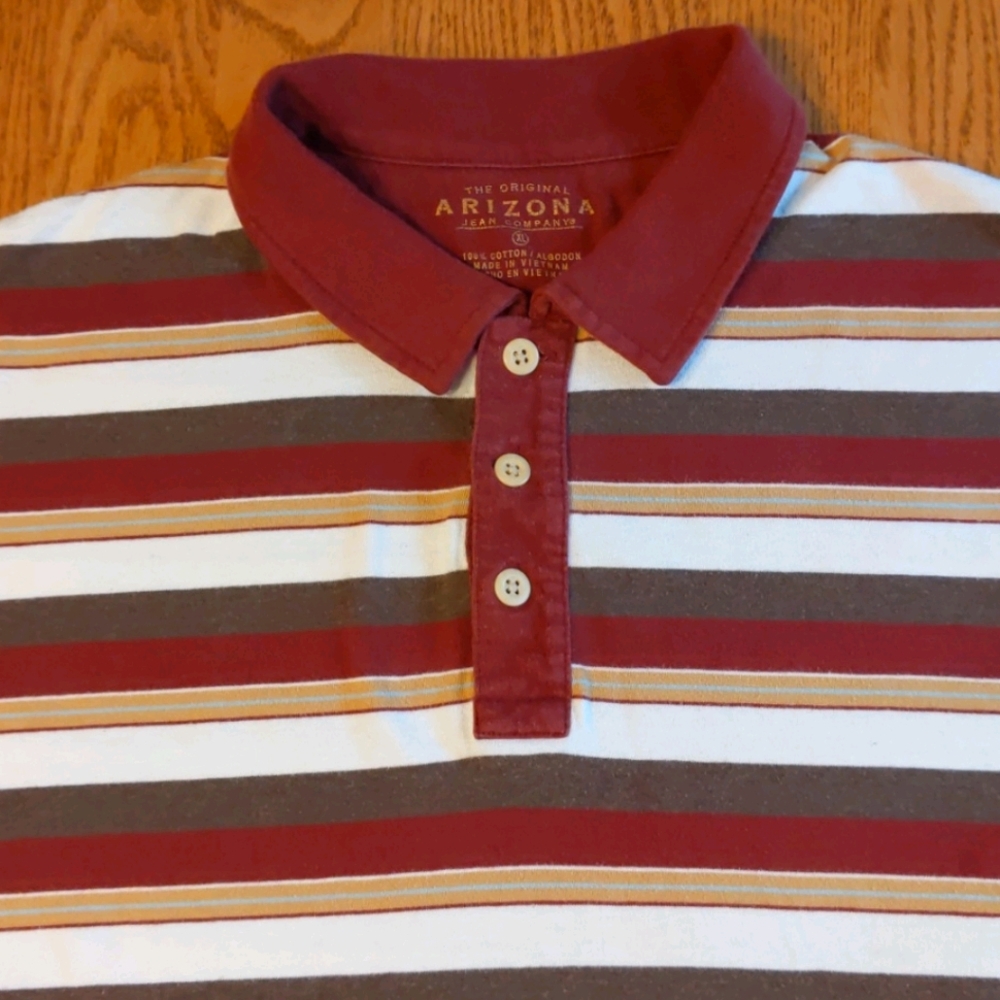 Arizona 3-Button Short Sleeve Golf Shirt . Size XL